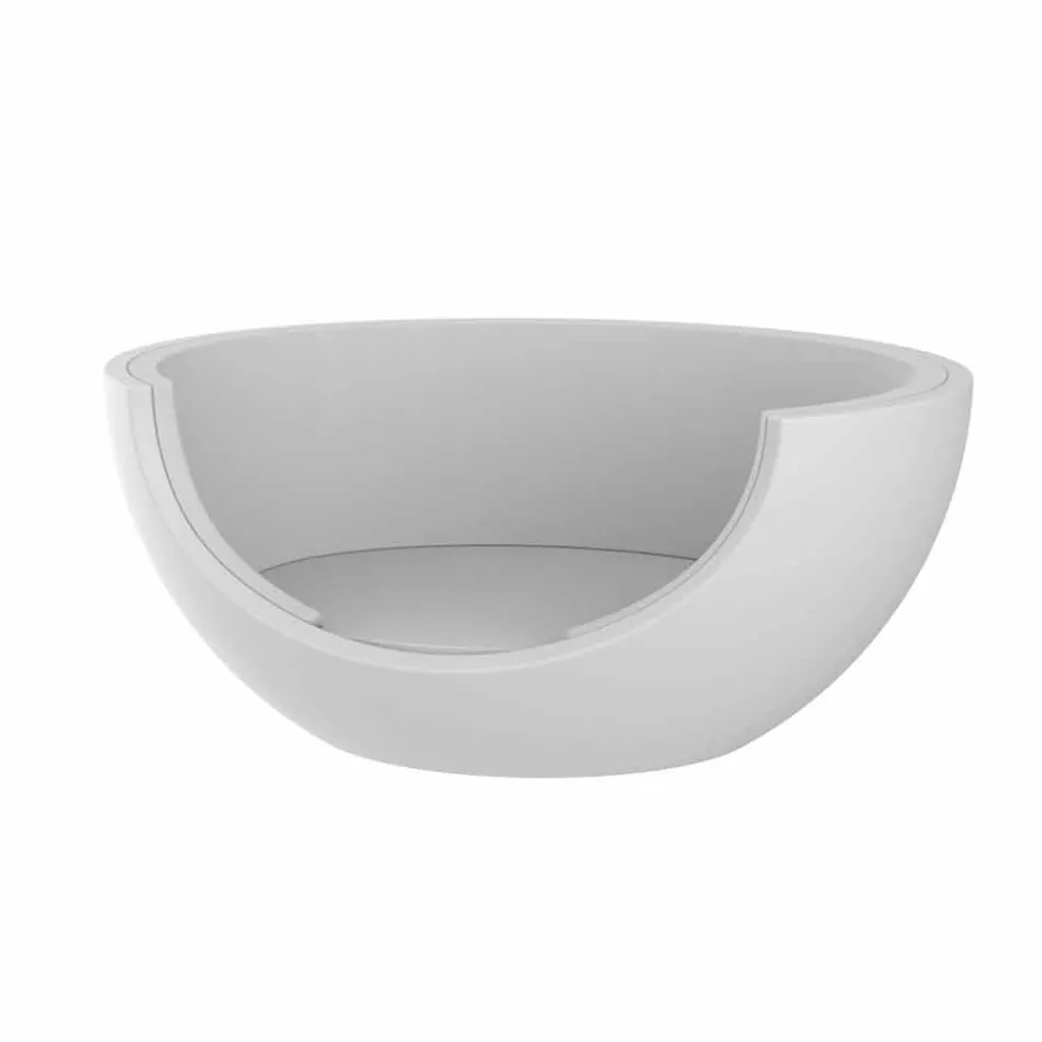 Shtrati i ditës për projektin rrethor luksoz në natyrë në polietileni - Ulm Moon nga Vondom Viadurini