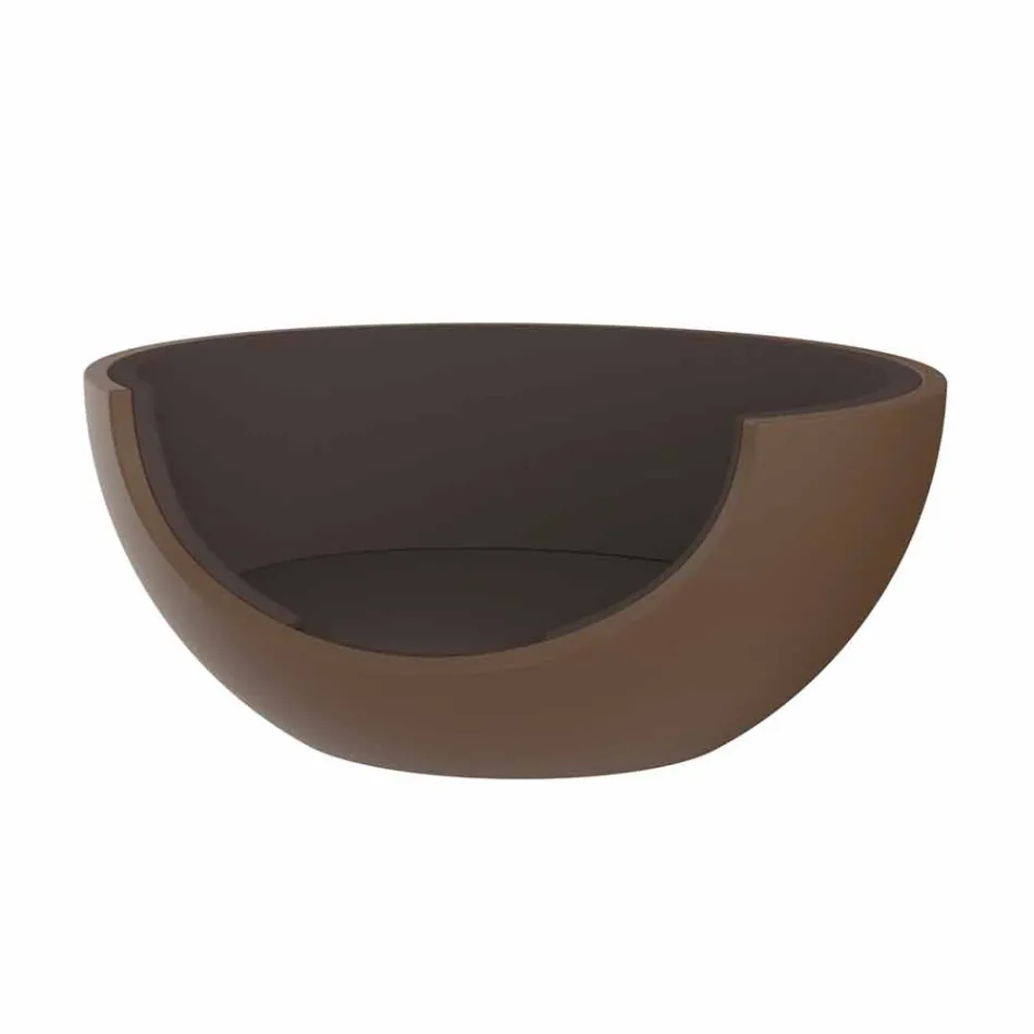 Shtrati i ditës për projektin rrethor luksoz në natyrë në polietileni - Ulm Moon nga Vondom Viadurini