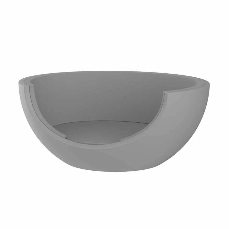 Shtrati i ditës për projektin rrethor luksoz në natyrë në polietileni - Ulm Moon nga Vondom Viadurini