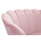 Divan modern me 2 vende në kadife me këmbë prej hekuri të artë - Annina Viadurini