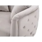 Divan me 2 vende i veshur me kadife me këmbë hekuri - Annetta Viadurini