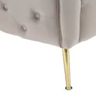 Divan me 2 vende i veshur me kadife me këmbë hekuri - Annetta Viadurini