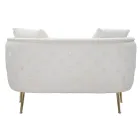 Divan me 2 vende i veshur me kadife me këmbë hekuri - Annetta Viadurini