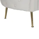 Divan me 2 vende i veshur me kadife me këmbë hekuri - Annetta Viadurini