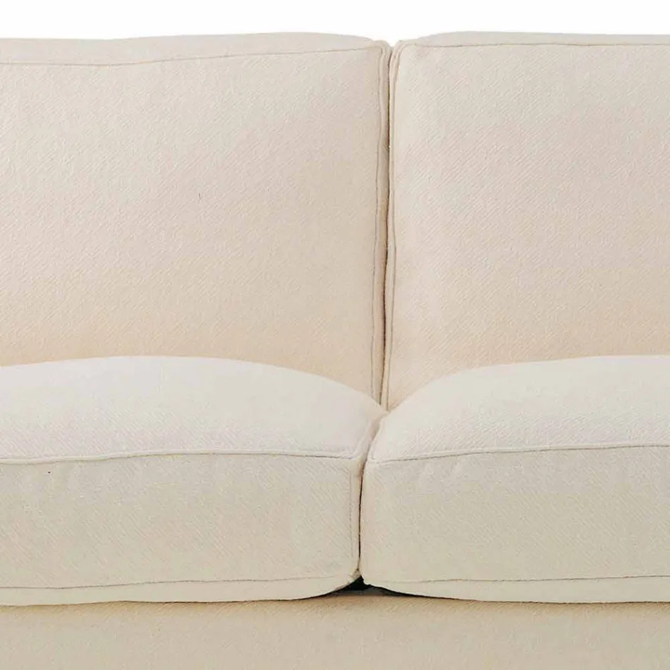 Divani 3 Vendesh i Mbuluar me Cilësi të Lartë Pëlhurë e prodhuar në Itali - Andromeda Viadurini