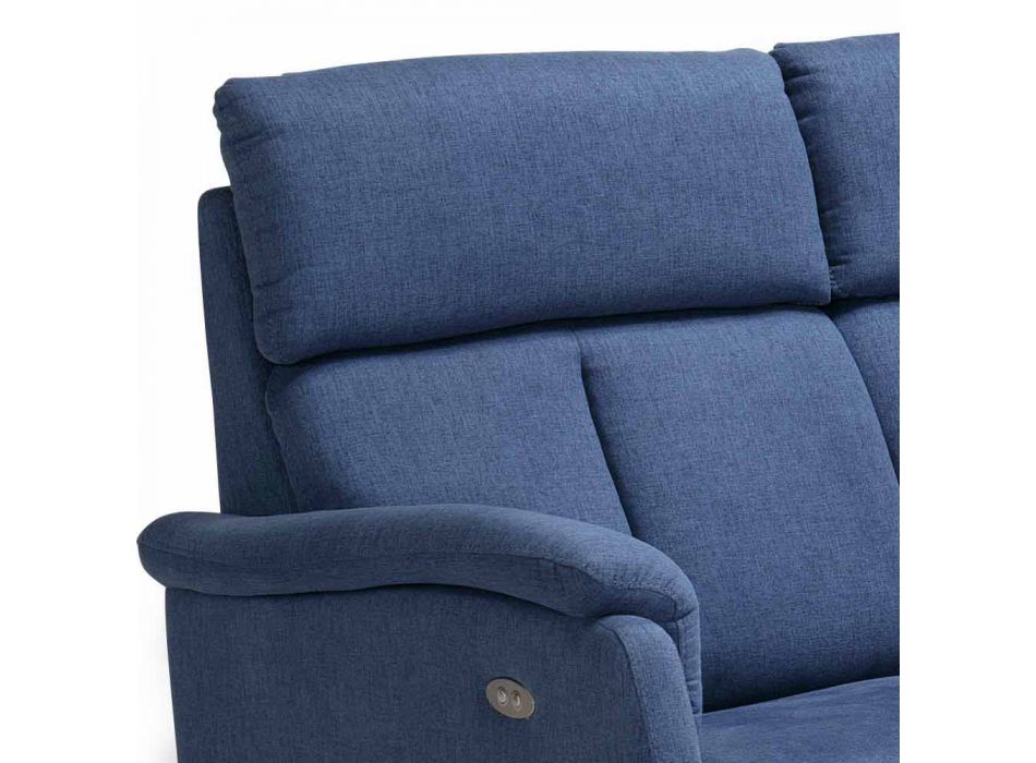 Dizajn modern divan 2 vendësh në lëkurë, eko-lëkurë ose pëlhurë Gelso Viadurini
