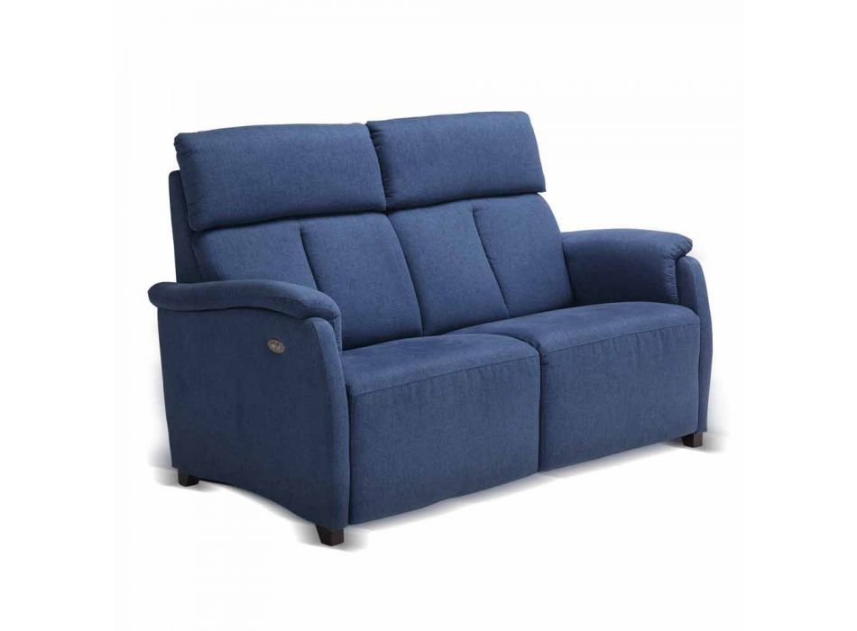 Dizajn modern divan 2 vendësh në lëkurë, eko-lëkurë ose pëlhurë Gelso