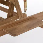 Sofje 2 kopsht lëkundësesh me dy vend në drurin e akacies me kanavacë të bardhë - Roxen Viadurini