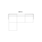 Divan modular në natyrë me pëlhurë të veshur me susta Prodhuar në Itali - Rubik Viadurini