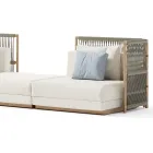 Divan Modular Kopshti në Pëlhurë Prodhuar në Itali - Rubik Viadurini