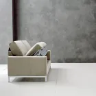 Divan me hapje krevati në metal dhe poliuretani Prodhuar në Itali - Folle Viadurini