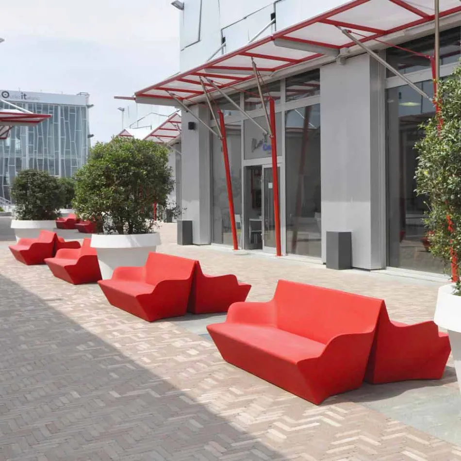 Rrëshqitje me mbështetëse Armësh Rrëshqitje Kami Yon dizajn me ngjyra prodhuar në Itali Viadurini