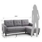 Divan me element krevati të palosshëm poshtë sediljes - Nikel Viadurini