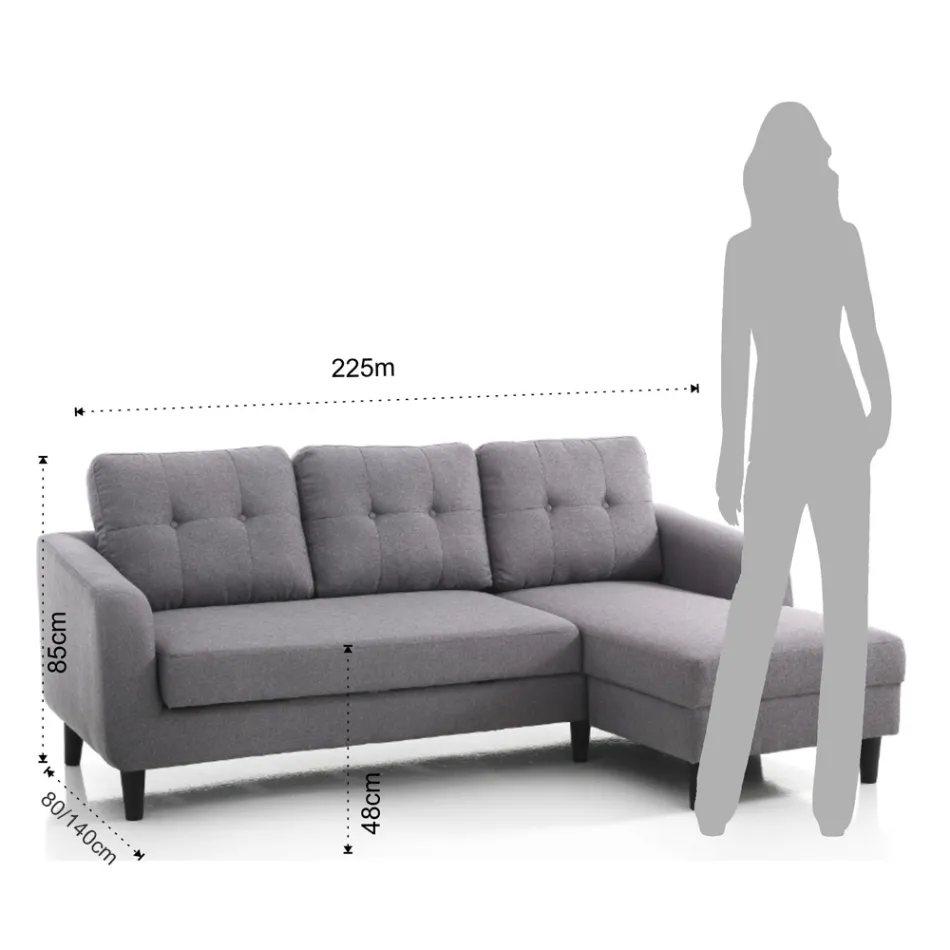 Divan me element krevati të palosshëm poshtë sediljes - Nikel Viadurini