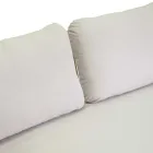 Divan me kolltuqe dhe tavoline kafeje ne ngjyre alumini te bardhe per Kopshtin - Tenda Viadurini