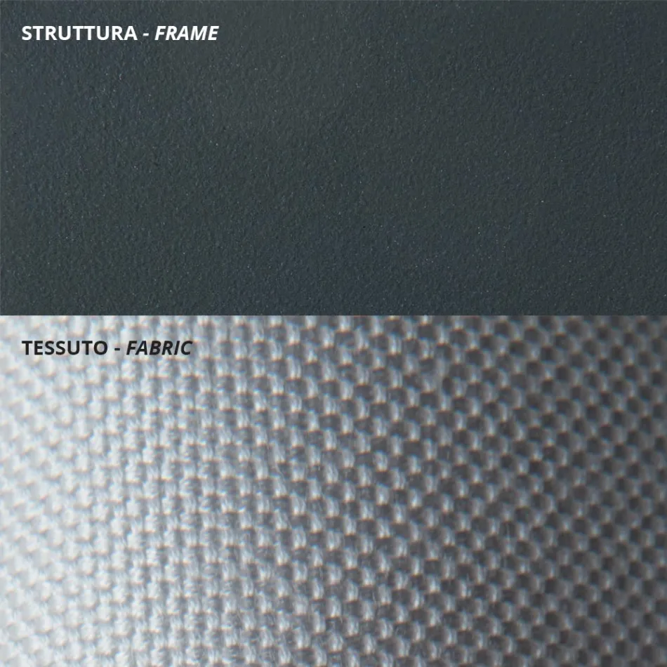 Divan i jashtëm 2 vendësh në çelik të galvanizuar Prodhuar në Itali - Selvaggia Viadurini