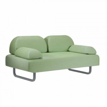 2 dollapë divan në natyrë në pëlhurë dhe metalikë të bërë në Itali Dizajn - Selia