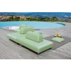 3 divan Design Seater në Metal dhe Pëlhura Made in Italy - Selia Viadurini