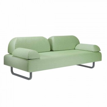 3 divan Design Seater në Metal dhe Pëlhura Made in Italy - Selia