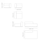 Divan modular në natyrë me kompensatë detare Prodhuar në Itali - Bahias Viadurini