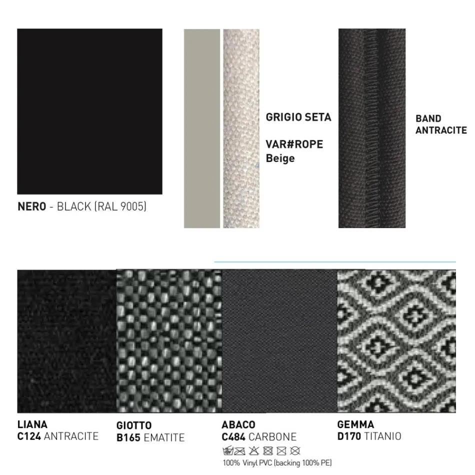 Divan në natyrë me jastëkë të përfshirë Made in Italy - Emmacross nga Varaschin Viadurini