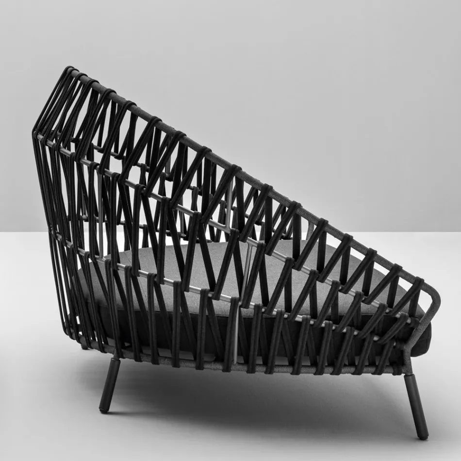 Divan në natyrë me jastëkë të përfshirë Made in Italy - Emmacross nga Varaschin Viadurini