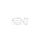 Dizajn i divanit të jashtëm me polietileni me ngjyrë Prodhuar në Itali - Conda Viadurini