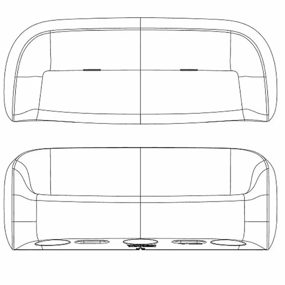 Dizajni divan në natyrë në rrëshirë polietileni Blow by Vondom Viadurini