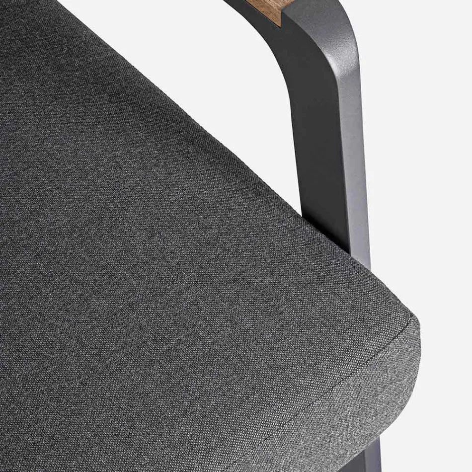 Divan i Jashtëm në Pëlhurë me Strukturë Alumini, Homemotion - Cara Viadurini