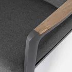 Divan i Jashtëm në Pëlhurë me Strukturë Alumini, Homemotion - Cara Viadurini