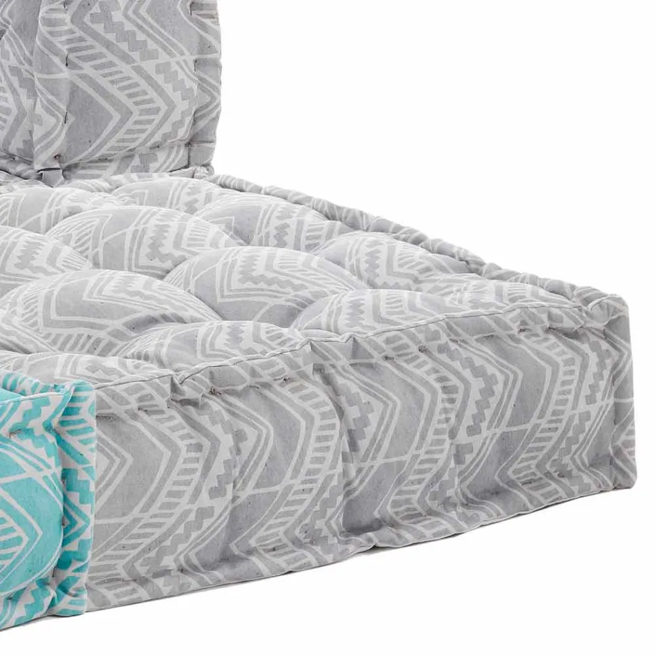 Sofa kopshtesh dy vendesh etnike në pëlhurë kundërshtuese të ujit - Shamo Viadurini