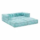 Sofa kopshtesh dy vendesh etnike në pëlhurë kundërshtuese të ujit - Shamo Viadurini