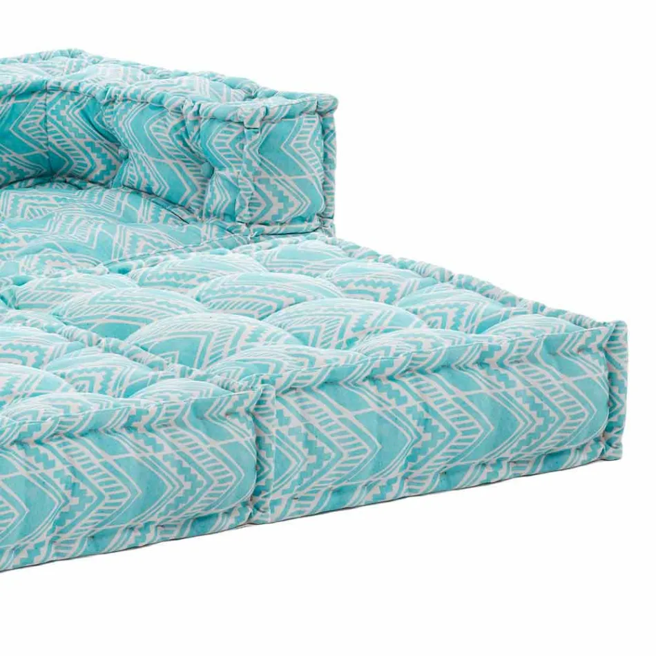 Sofa kopshtesh dy vendesh etnike në pëlhurë kundërshtuese të ujit - Shamo Viadurini