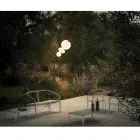 Divan kopshti me bazament alumini dhe sedilje tekstili Prodhuar në Itali - Maureen Viadurini