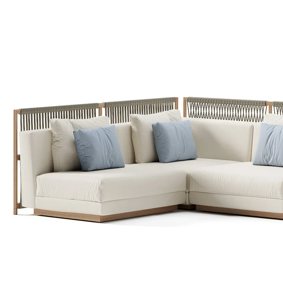 Divan Modular Kopshti Prodhuar në Itali - Rubik Viadurini