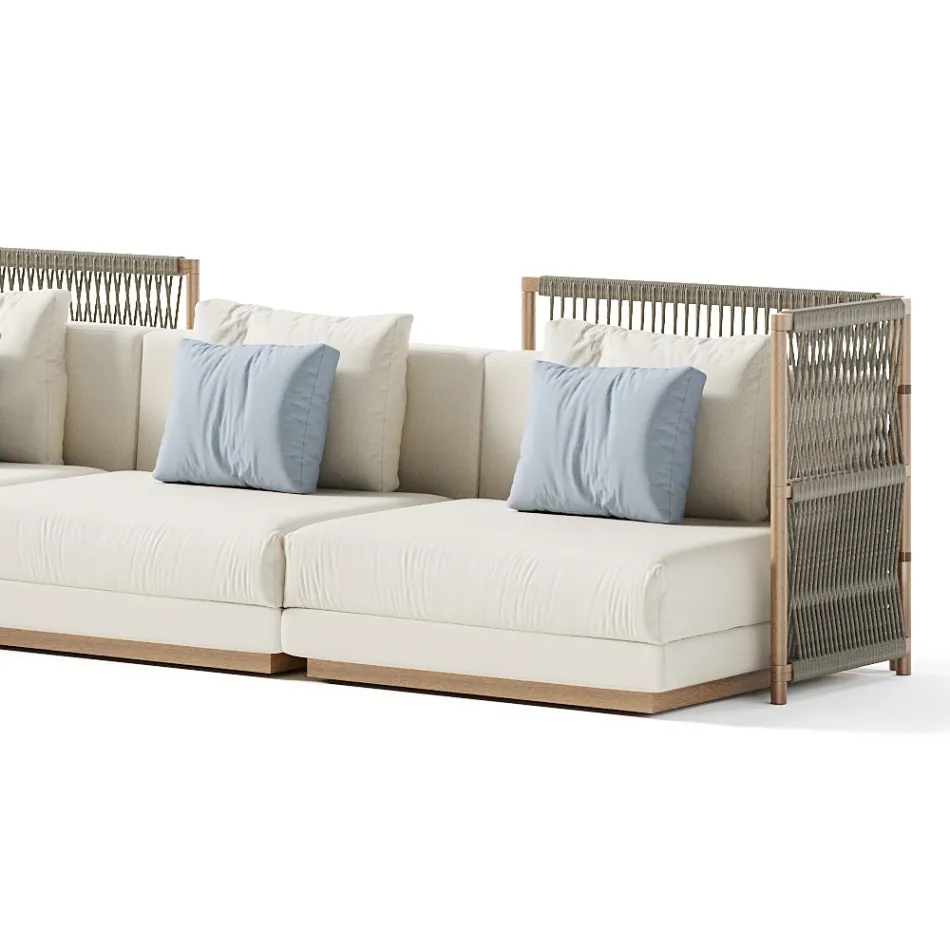 Divan Modular Kopshti Prodhuar në Itali - Rubik Viadurini