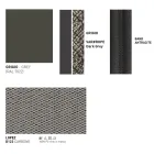 Divan Kopshti Alumini Prodhuar në Itali - Emmacross nga Varaschin Viadurini