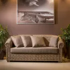 Divan Kopshti në Fibër Kubù Natyrore me Jastëkë - Isildur Viadurini