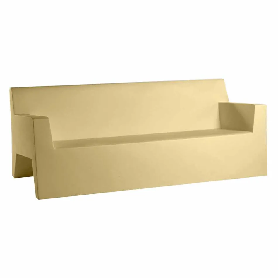 Divan kopshti Jut by Vondom, në rrëshirë polietileni, dizajn Viadurini