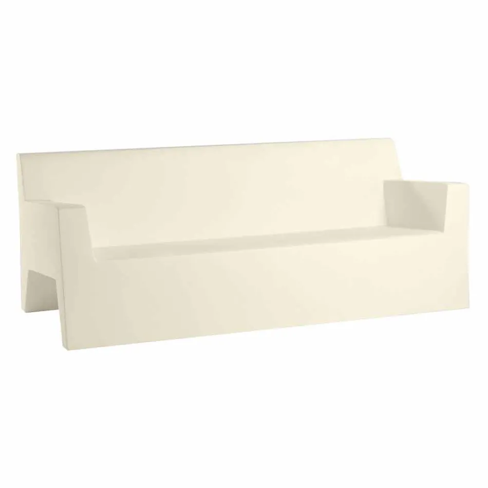 Divan kopshti Jut by Vondom, në rrëshirë polietileni, dizajn Viadurini