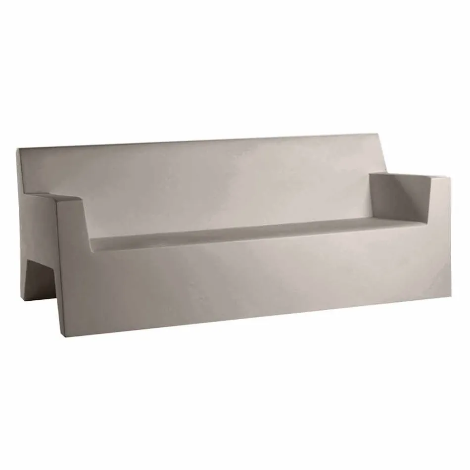 Divan kopshti Jut by Vondom, në rrëshirë polietileni, dizajn Viadurini