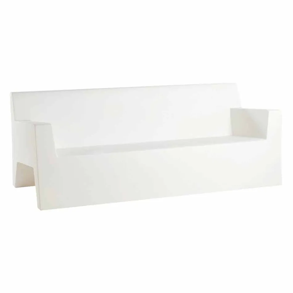 Divan kopshti Jut by Vondom, në rrëshirë polietileni, dizajn Viadurini