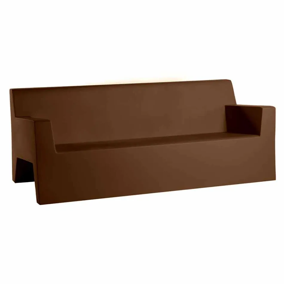 Divan kopshti Jut by Vondom, në rrëshirë polietileni, dizajn Viadurini