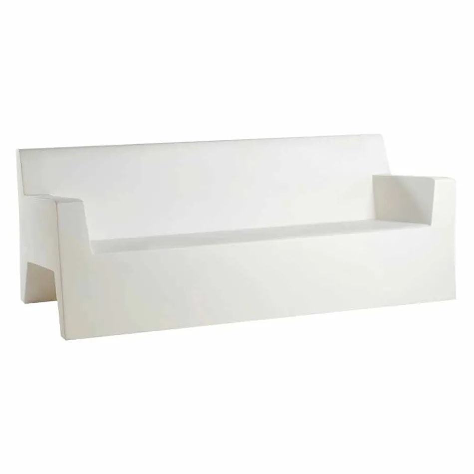 Divan kopshti Jut by Vondom, në rrëshirë polietileni, dizajn Viadurini