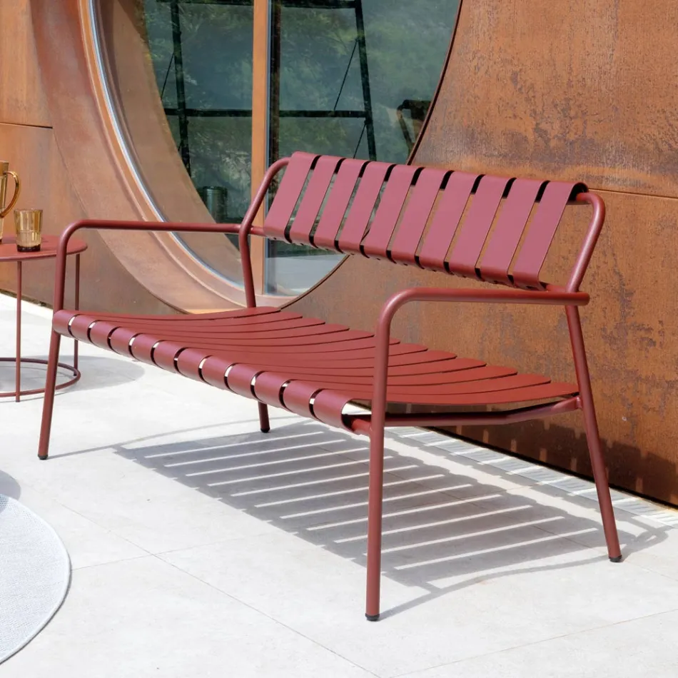 Divan i kopshtit i bërë tërësisht nga alumini - i shkëlqyeshëm Viadurini