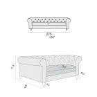 Divan Indoor I disponueshëm në Përmasa të ndryshme Made in Italy - Vivace Viadurini