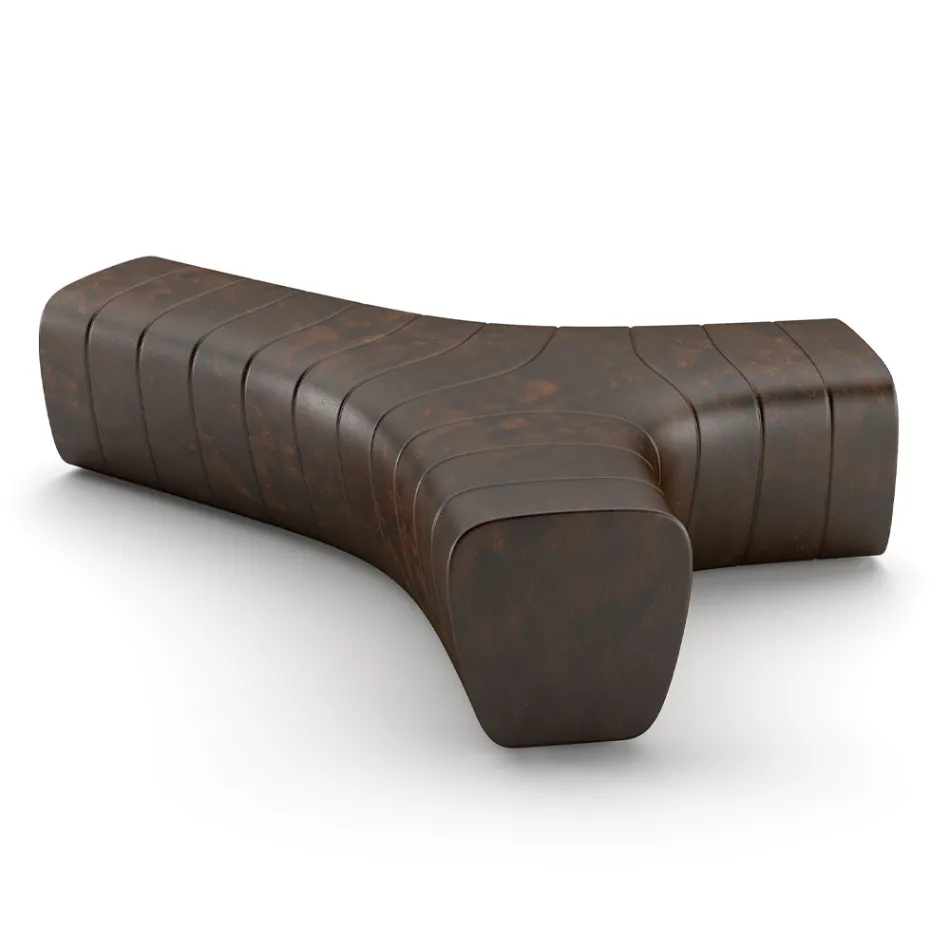 Divan zyre ne polietileni me ngjyre mat Prodhuar ne Itali - Galatea Viadurini