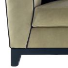 Dizajni divan me tapiceri 3 tapiceri nga Grilli Shell punuar me dorë në Itali Viadurini