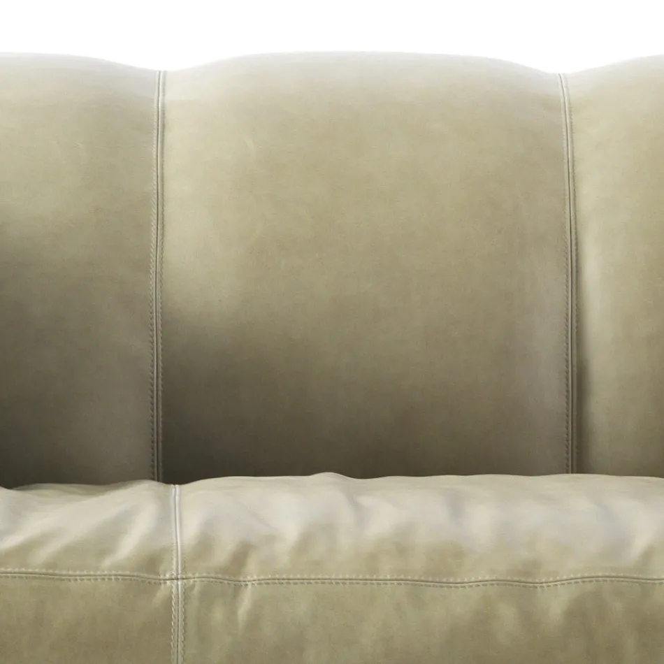 Dizajn 3 divan me tapiceri divan Grilli Shell punuar me dorë në Itali Viadurini