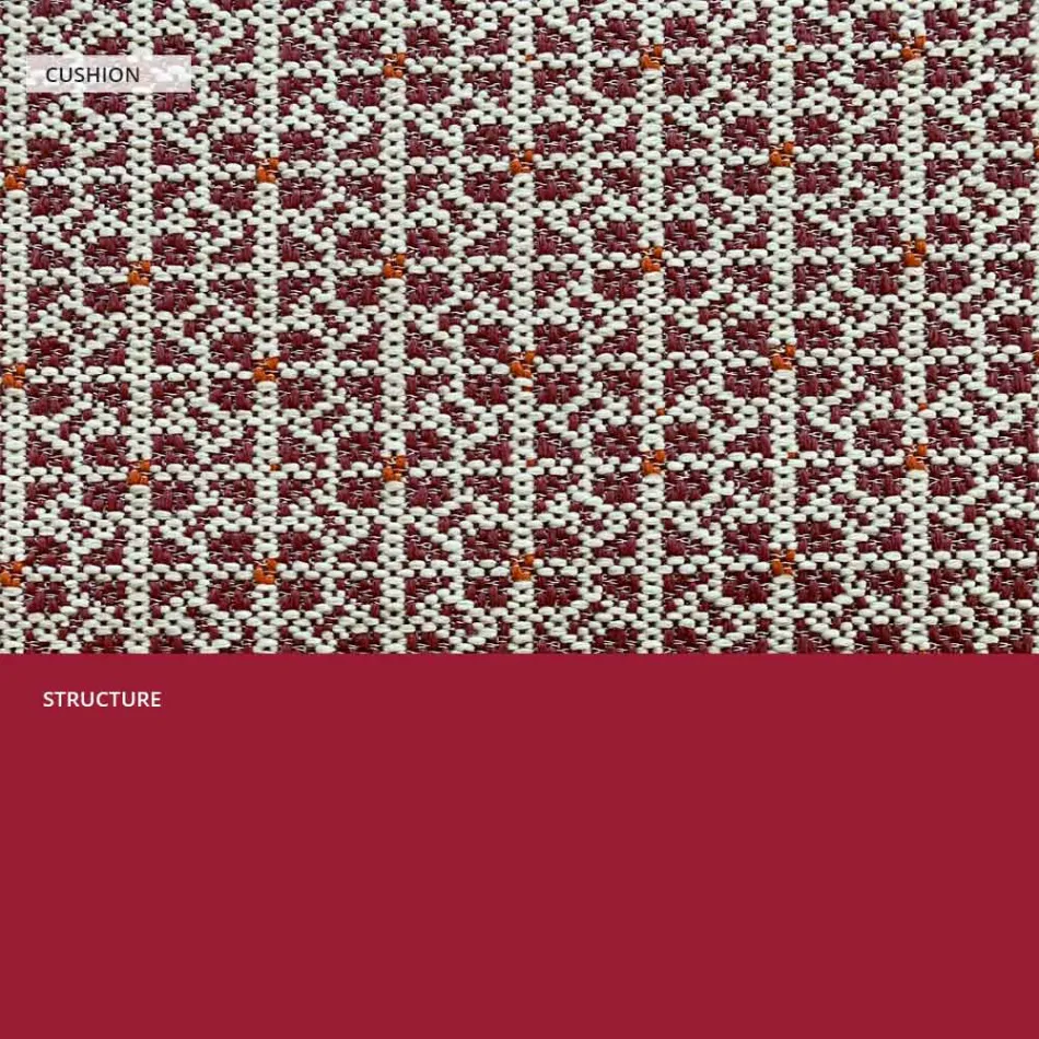 Divan metalik për kopshtin modern me cilësi të lartë Prodhuar në Itali - Karol Viadurini